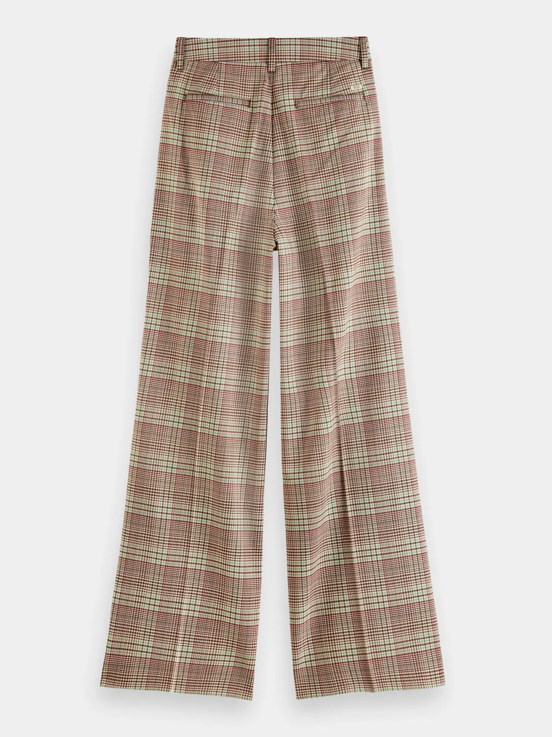Rose high-rise pleated wide-leg pants