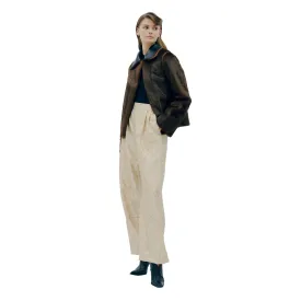 Rose Reversible Black Faux Leather & Brown Faux Fur Jacket