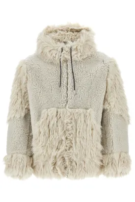 Sacai Hooded Fleece Jacket With Hood