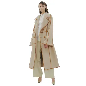 Sweet Pea Sand Reversible Bonded Faux Suede & Faux Fur Coat
