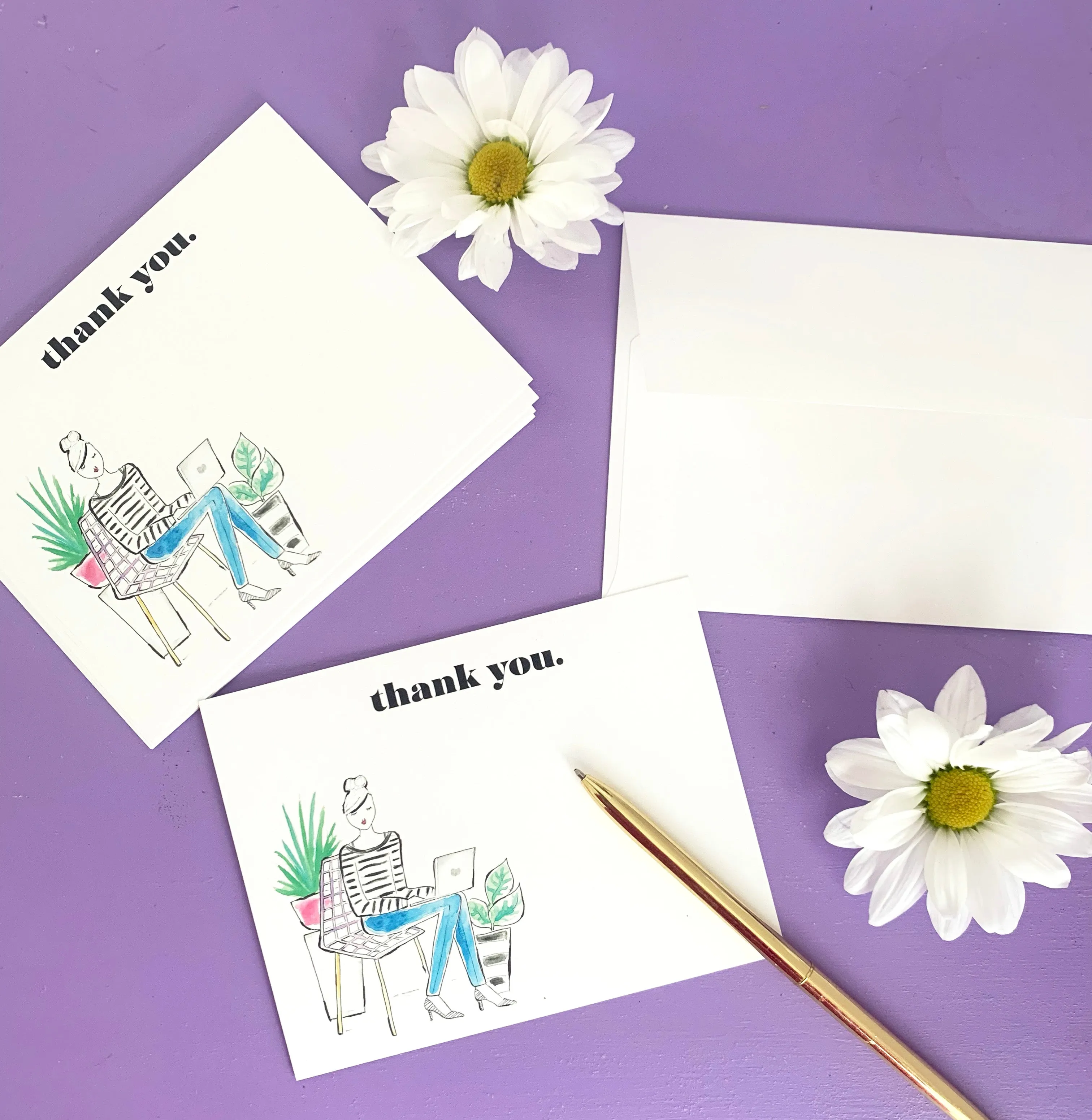 Thank You Note Card Set (Ready to Ship)