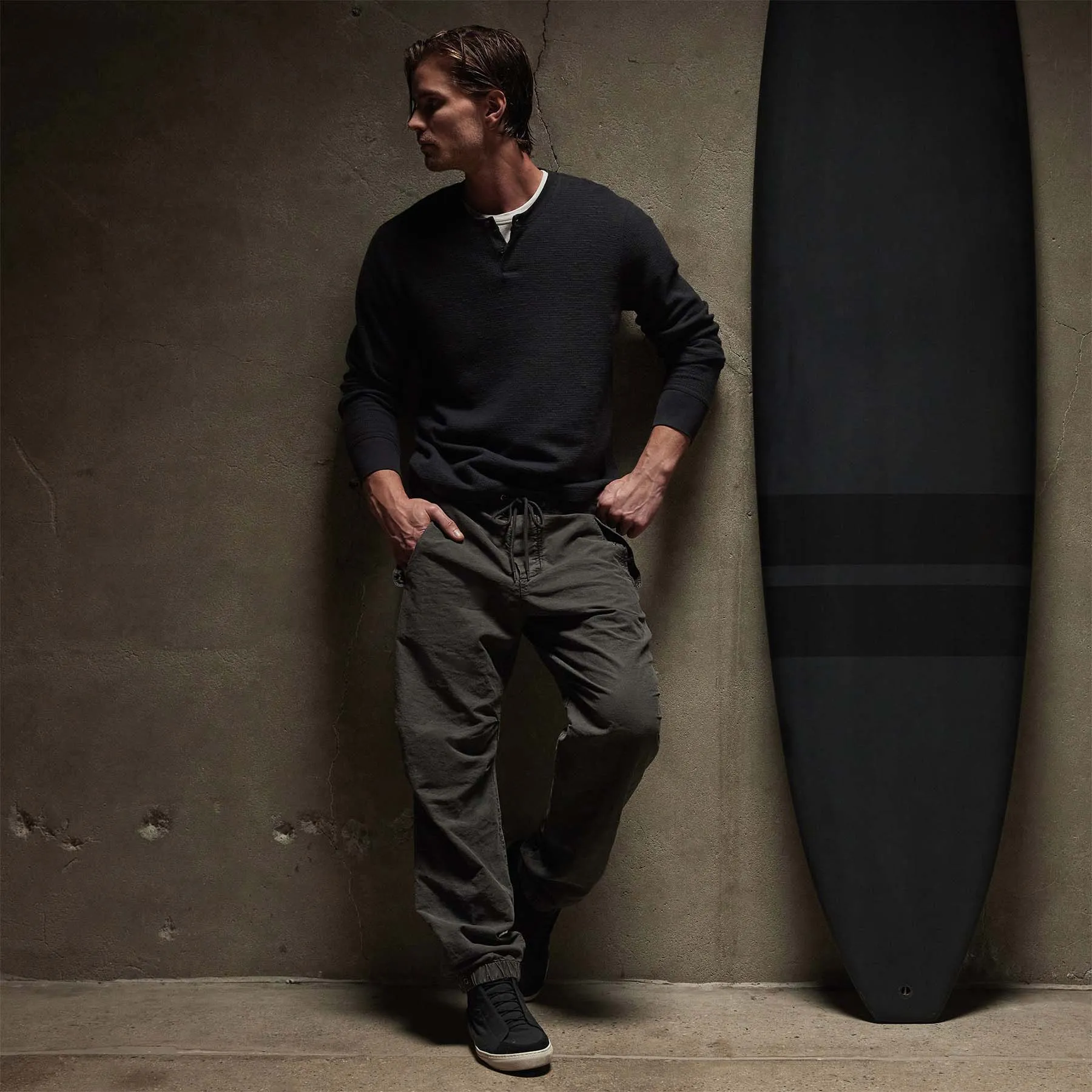 Thermal Knit Henley - Magma
