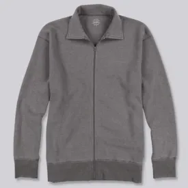 Thermal Pointelle Zip Cardigan (Black)