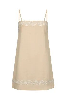TROPICAL DREAM DRESS - BEIGE