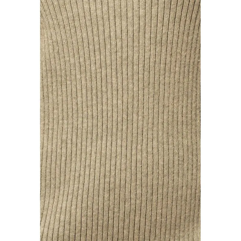 Turtle Neck Balloon Sleeve Sweater Dress