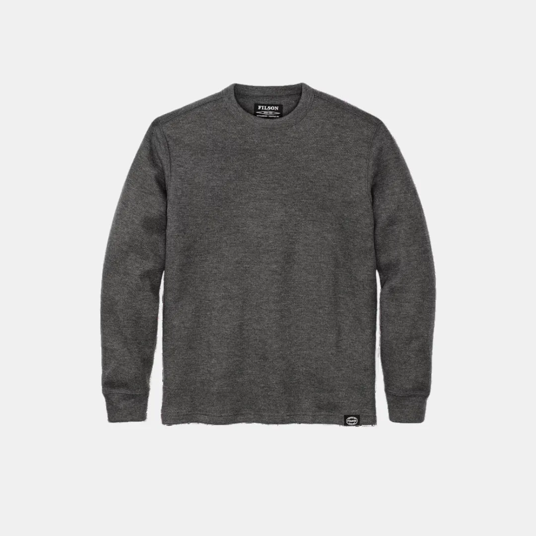 Waffle Knit Thermal Crewneck