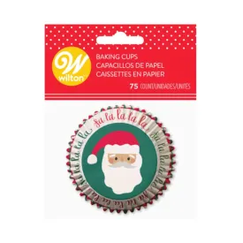 Wilton Santa Baking Cups Set of 75