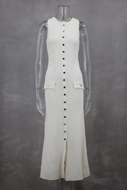 WOMEN FASHION LONG MAXI KNIT DRESS